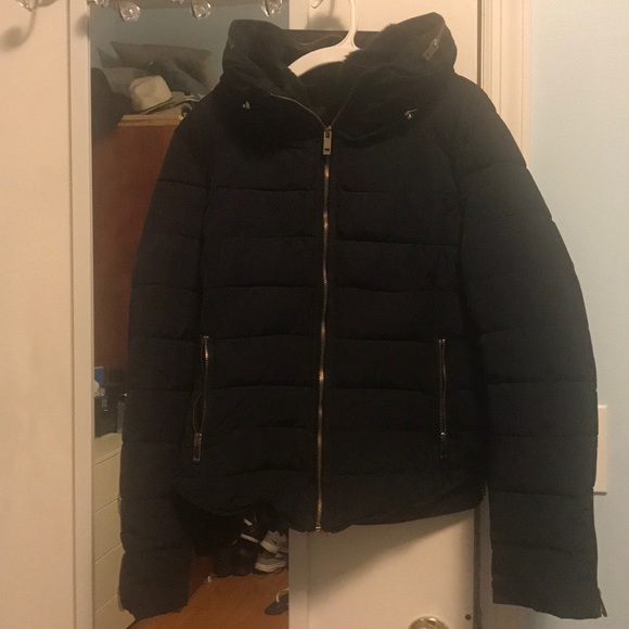 zara anorak puffer jacket